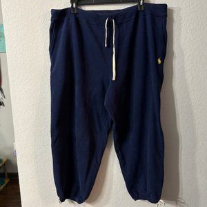 Polo Ralph Lauren Sweatpants Men's 3XB Navy Blue Drawstring Heavyweight